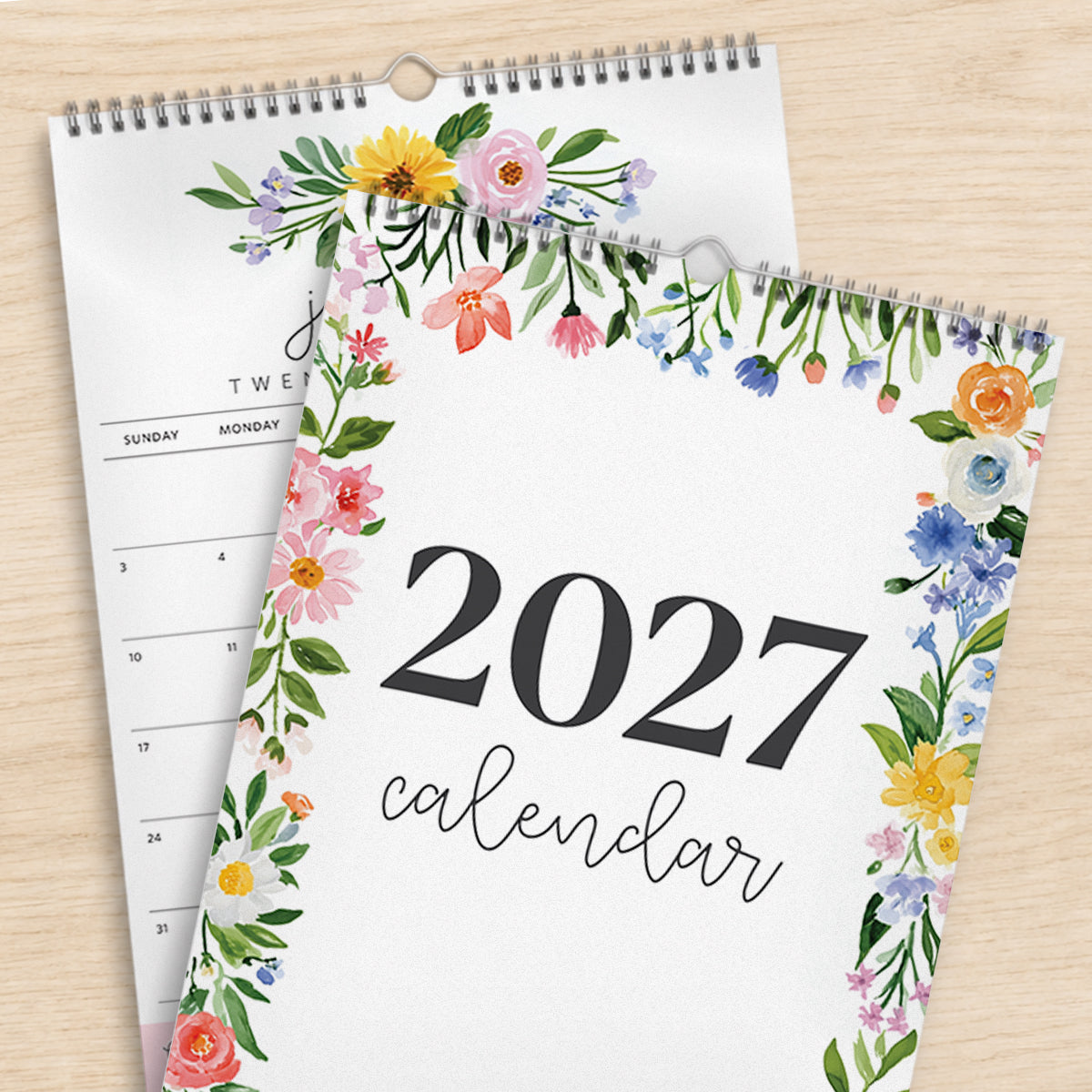 floral 2027 calendar