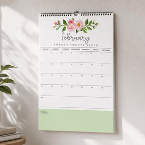 floral 2027 calendar