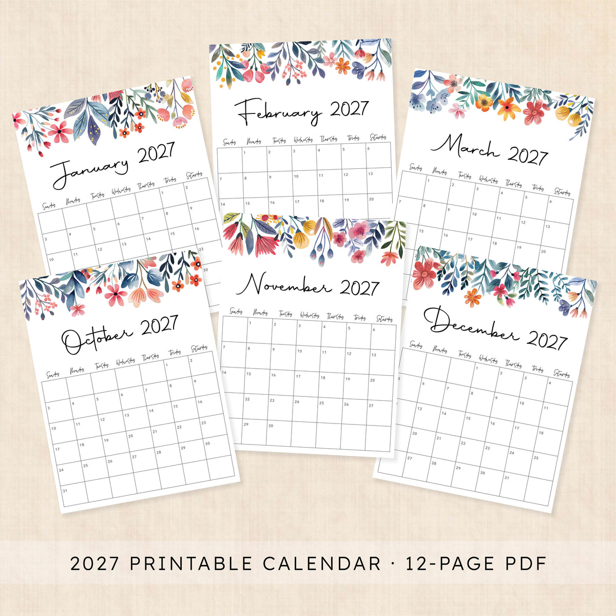 2027 calendar