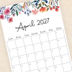2027 calendar