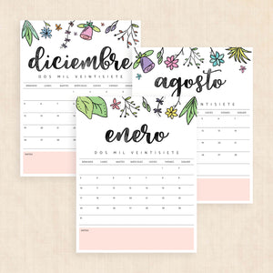 calendario 2027 para imprimir