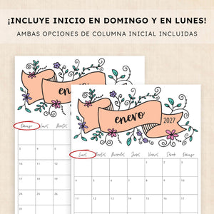 calendario 2027 para imprimir