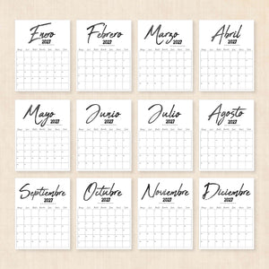 calendario 2027 para imprimir