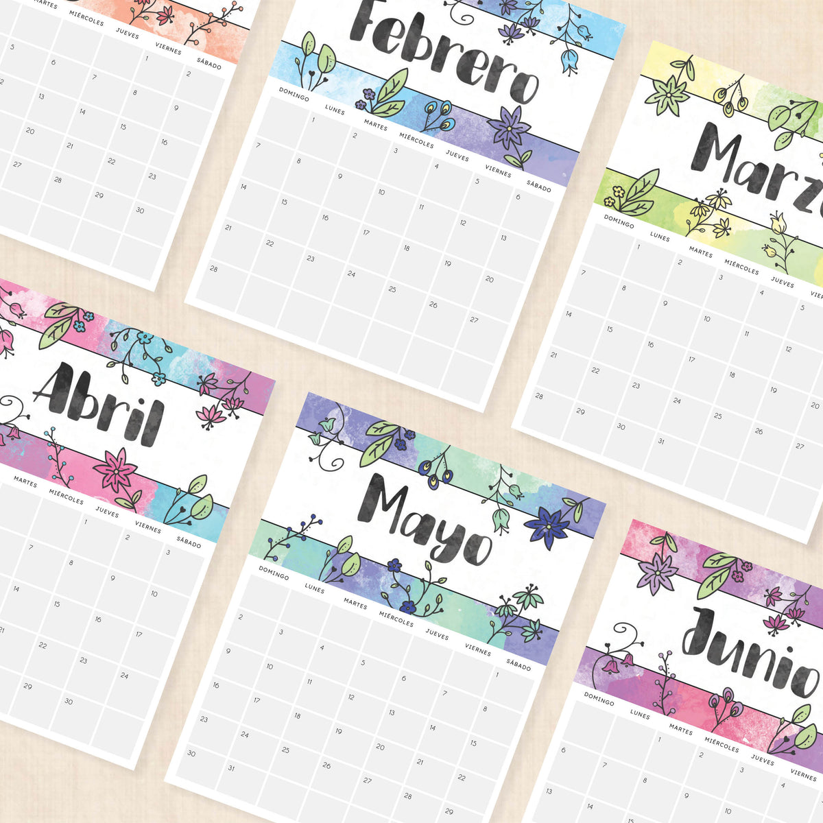 calendario 2027 para imprimir