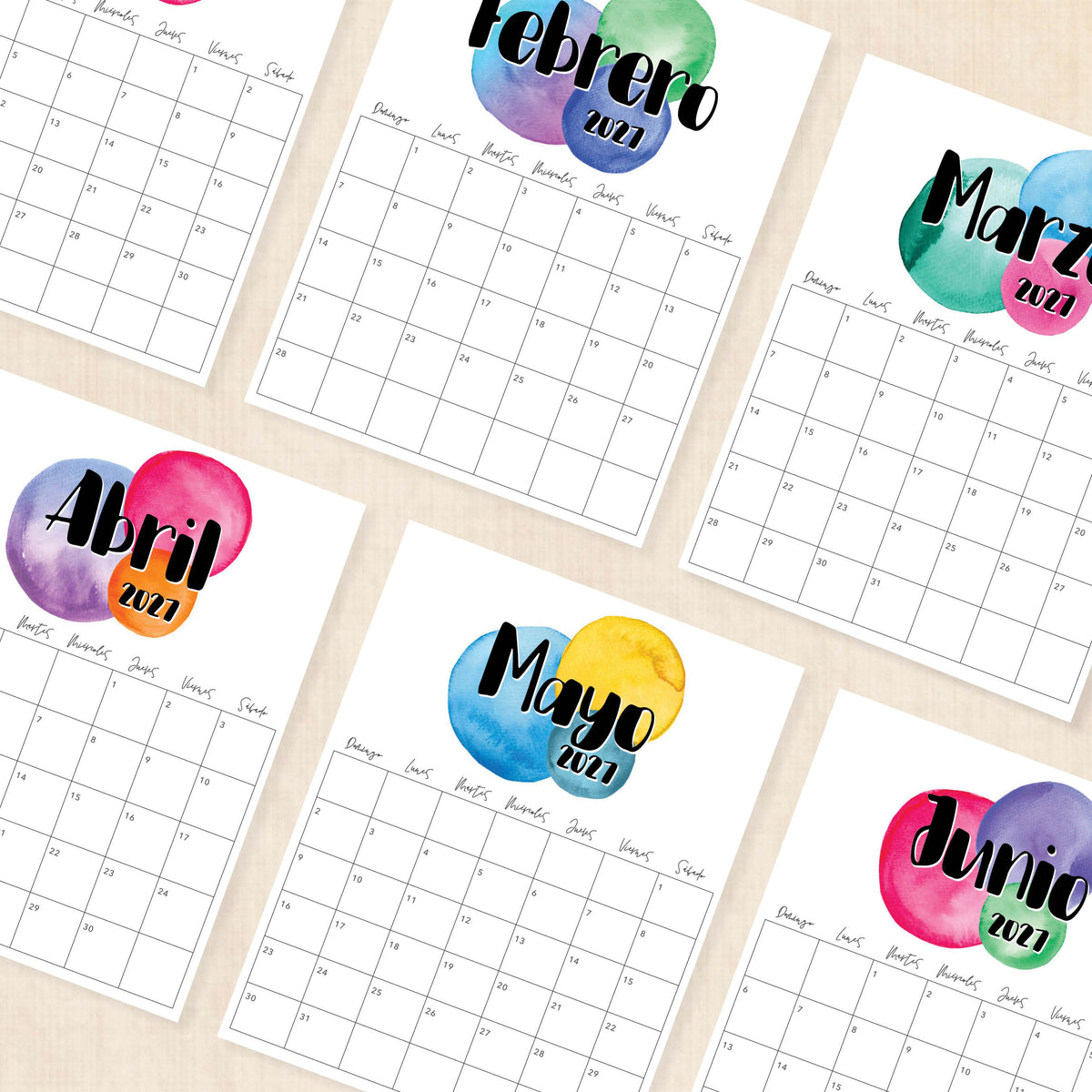 calendario 2027 para imprimir