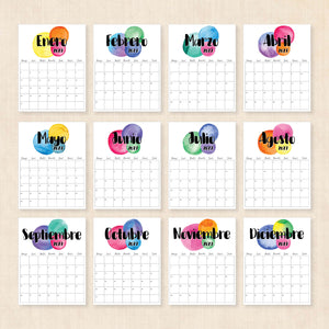 calendario 2027 para imprimir