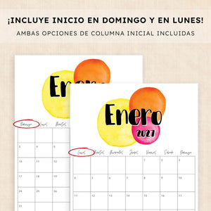 calendario 2027 para imprimir