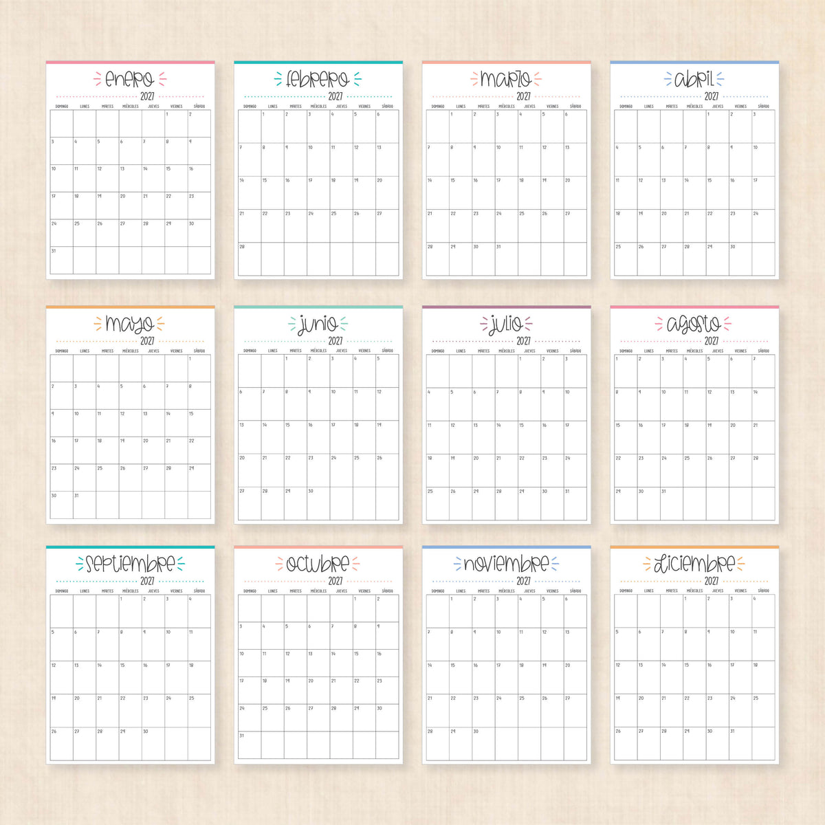 calendario 2027