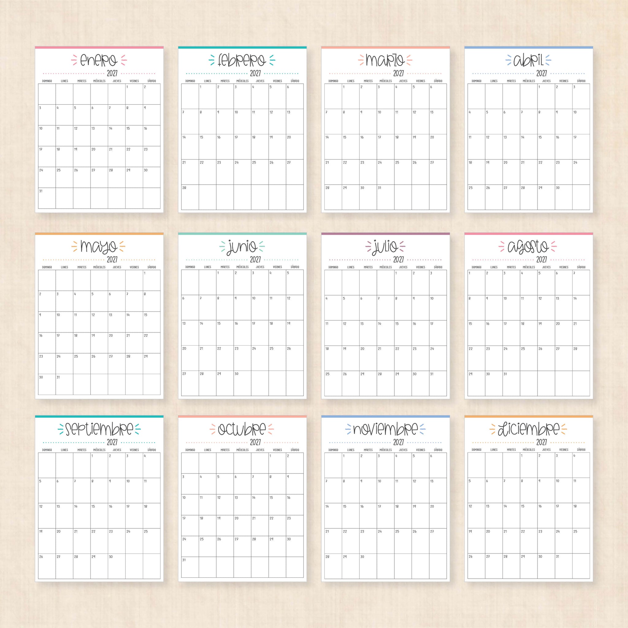 calendario 2027