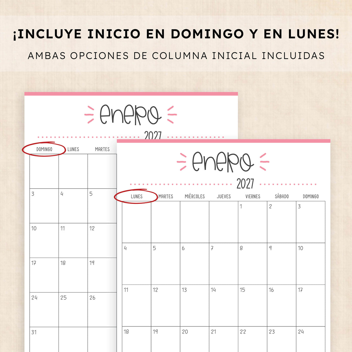 calendario 2027
