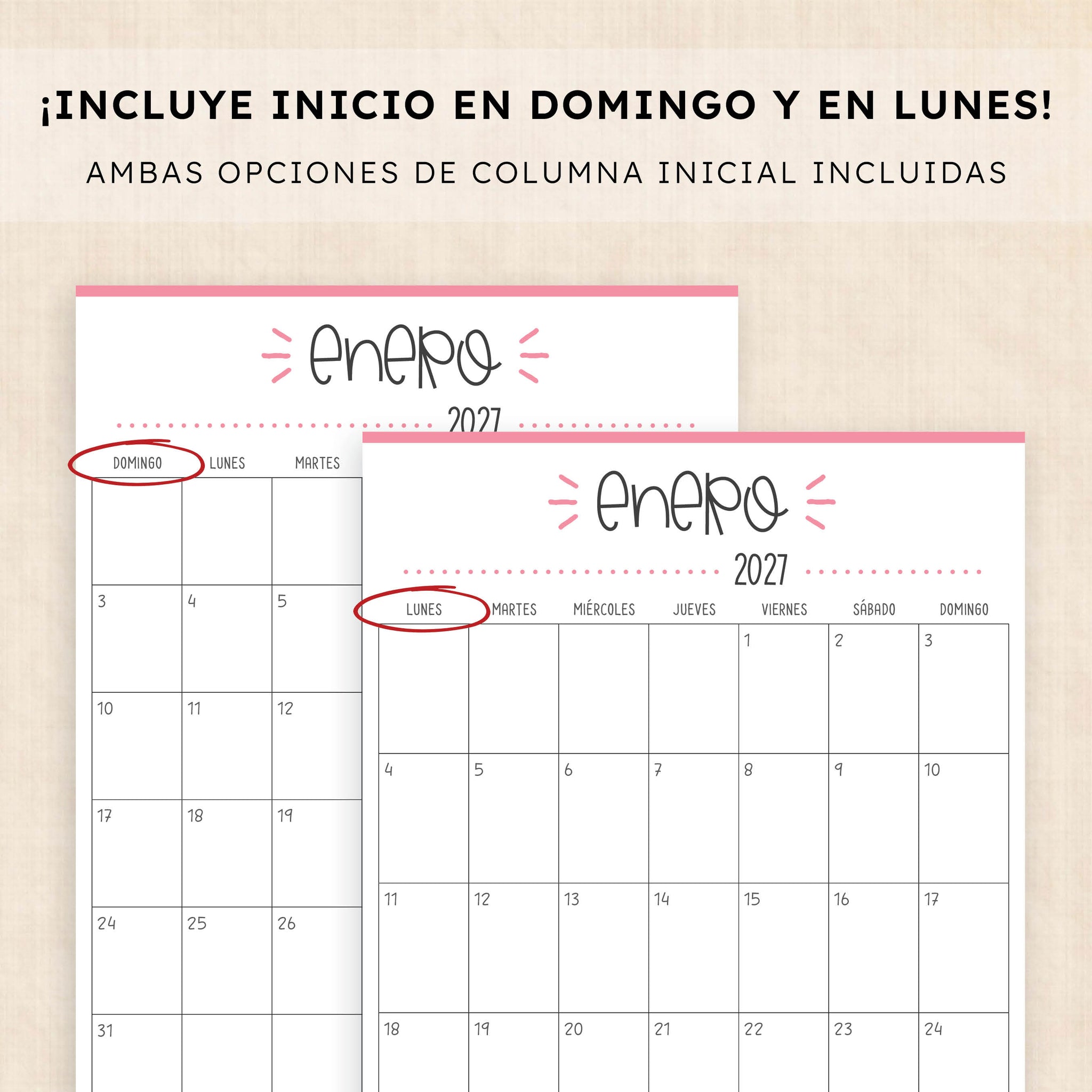 calendario 2027