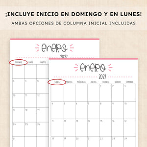 calendario 2027