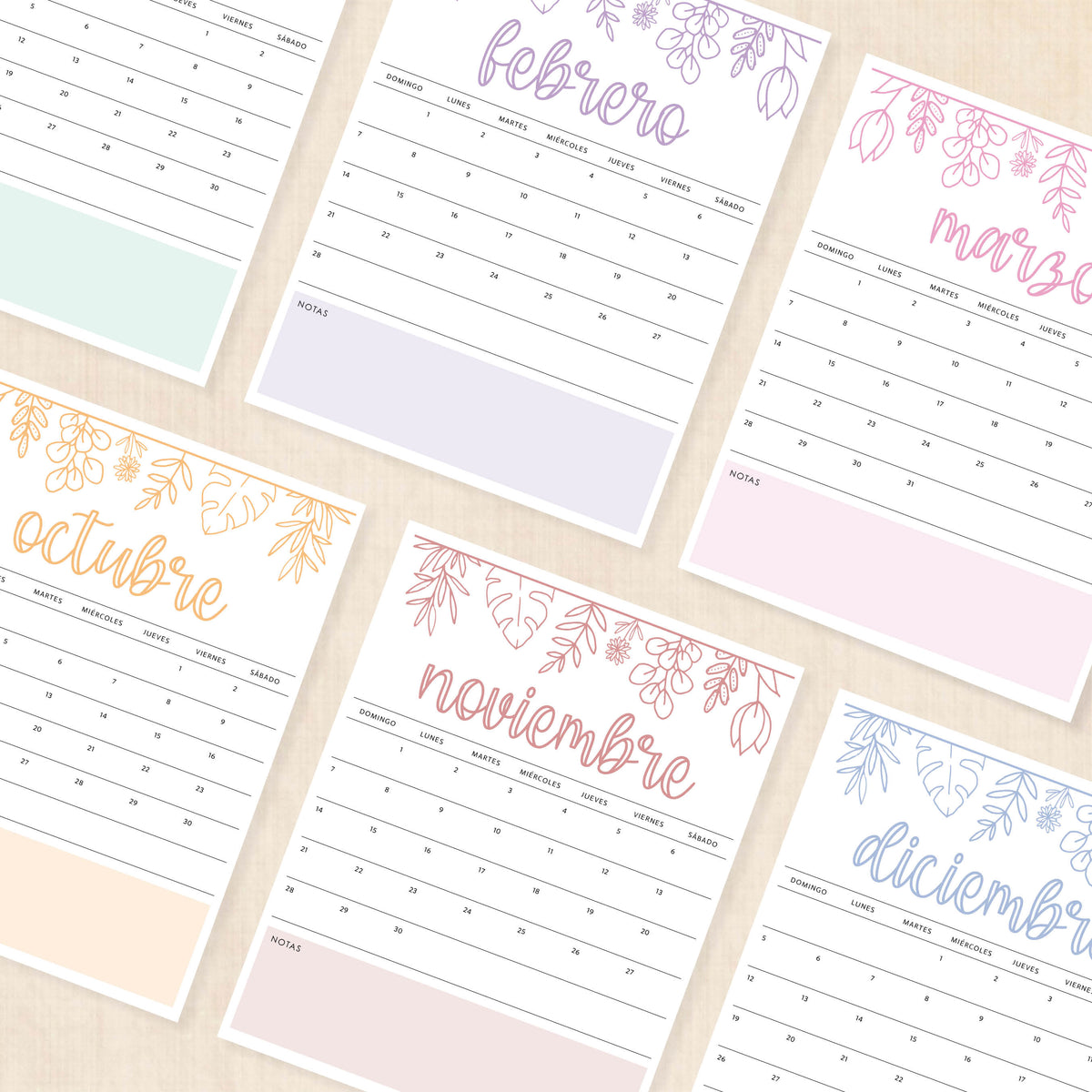 calendario 2027 para imprimir