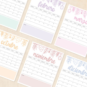 calendario 2027 para imprimir