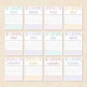 calendario 2027 para imprimir