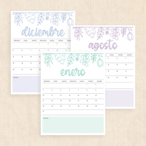 calendario 2027 para imprimir