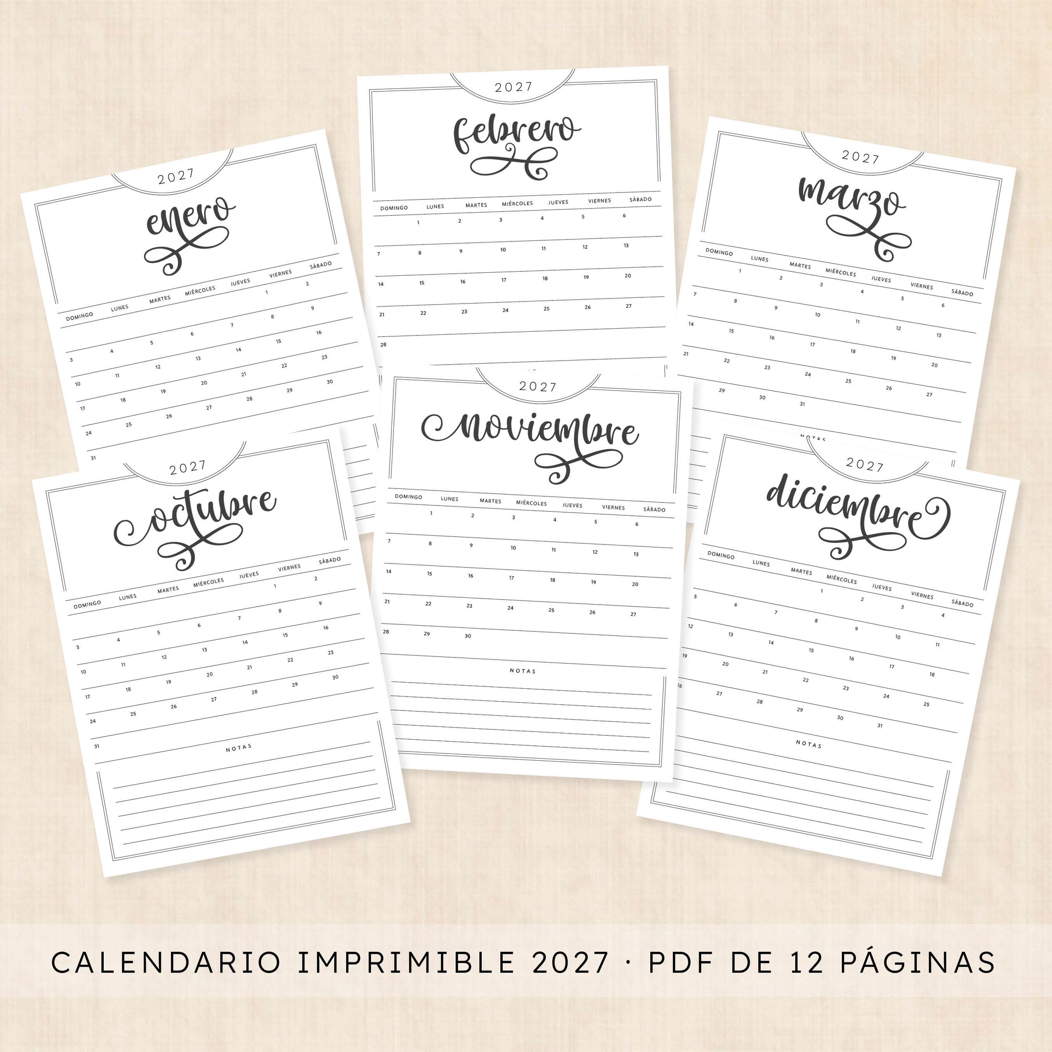 calendario 2027