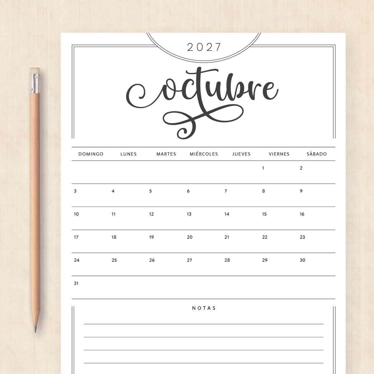 calendario 2027
