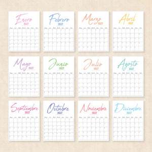 calendario 2027 para imprimir