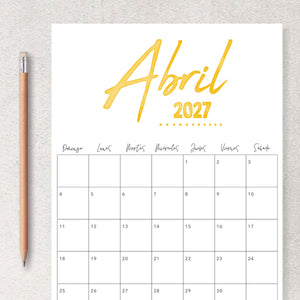 calendario 2027