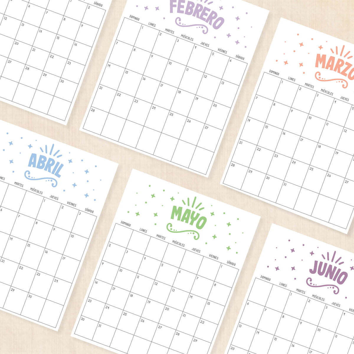 calendario 2027 para imprimir