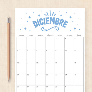 calendario 2027 para imprimir