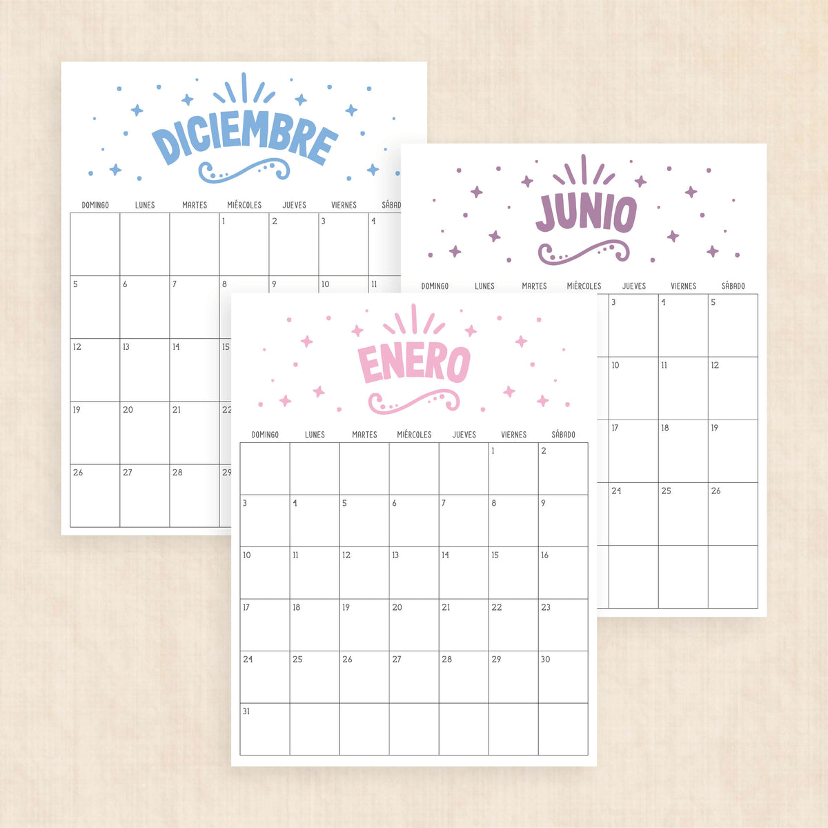 calendario 2027 para imprimir