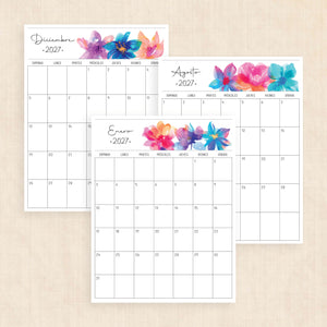 calendario 2027 para imprimir