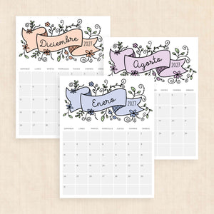 calendario 2027 para imprimir