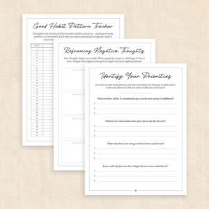 2027 Vision Board: 63-Page PDF Workbook