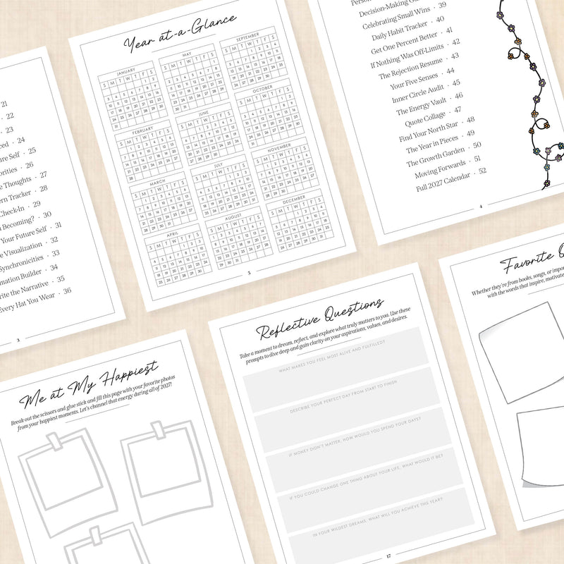 2027 vision board template