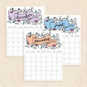 2028 calendar printable