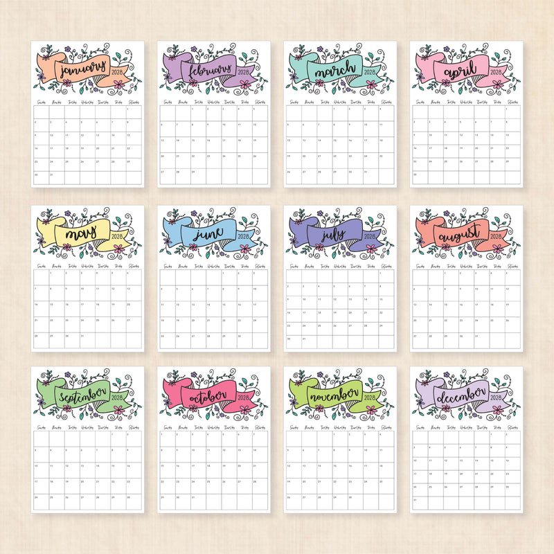 2028 calendar printable