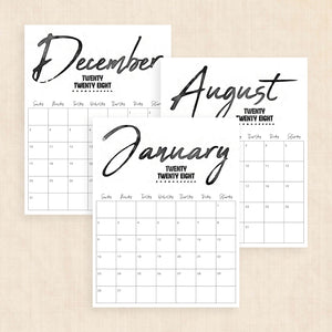 2028 calendar printable