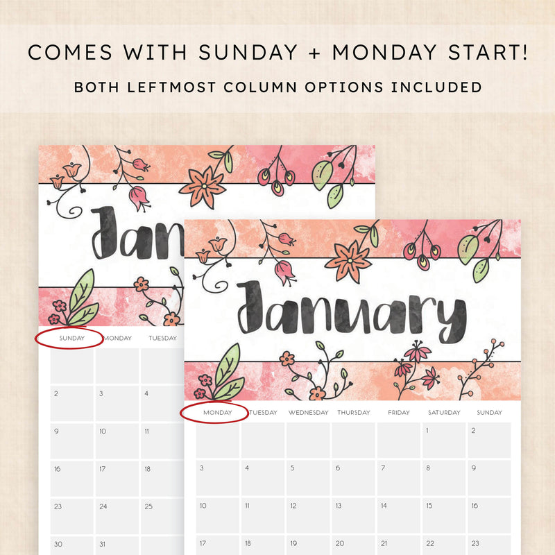 2028 calendar printable