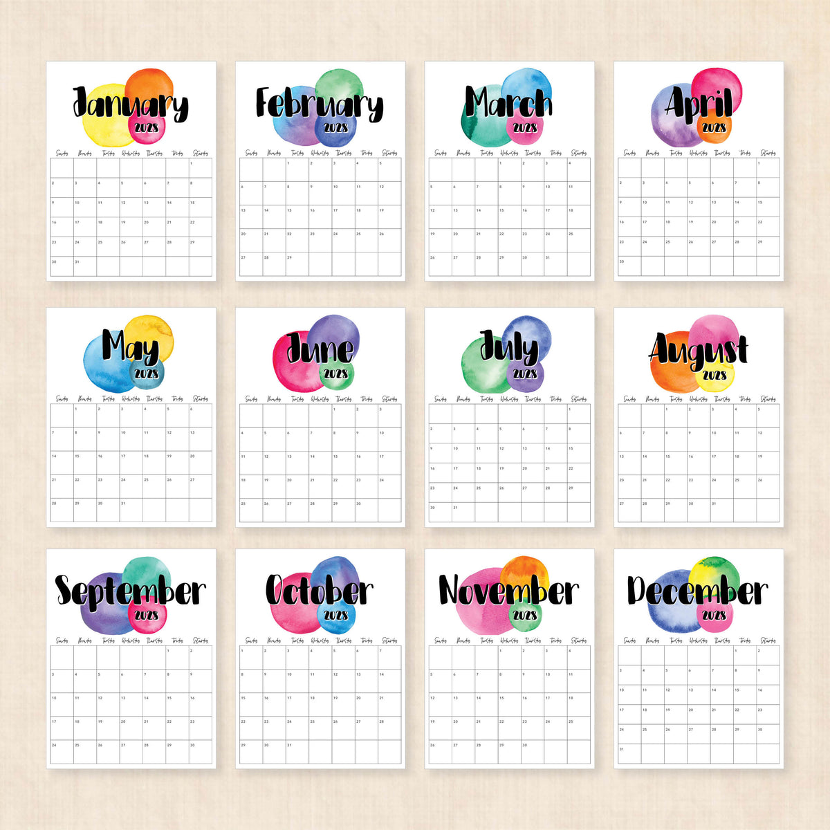 2028 calendar printable