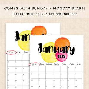 2028 calendar printable