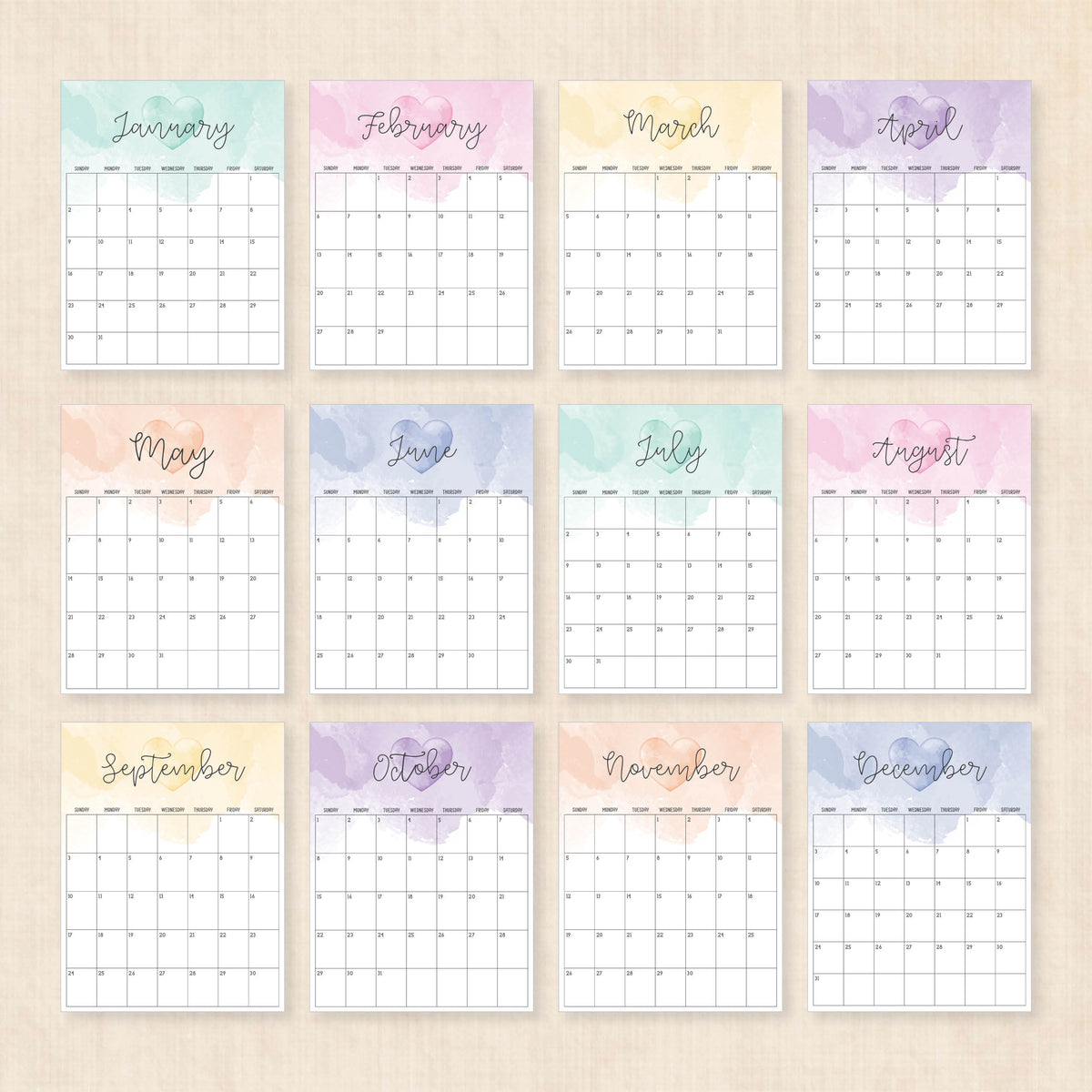 2028 calendar printable