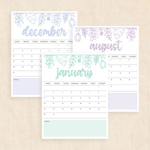 2028 calendar printable