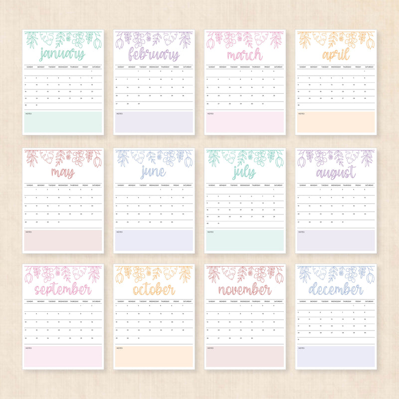 2028 calendar printable