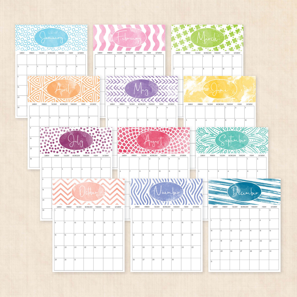 2028 calendar printable
