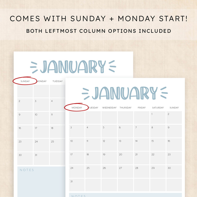 2028 calendar printable