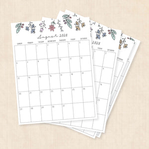 2028 calendar printable