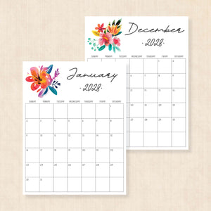 2028 calendar printable