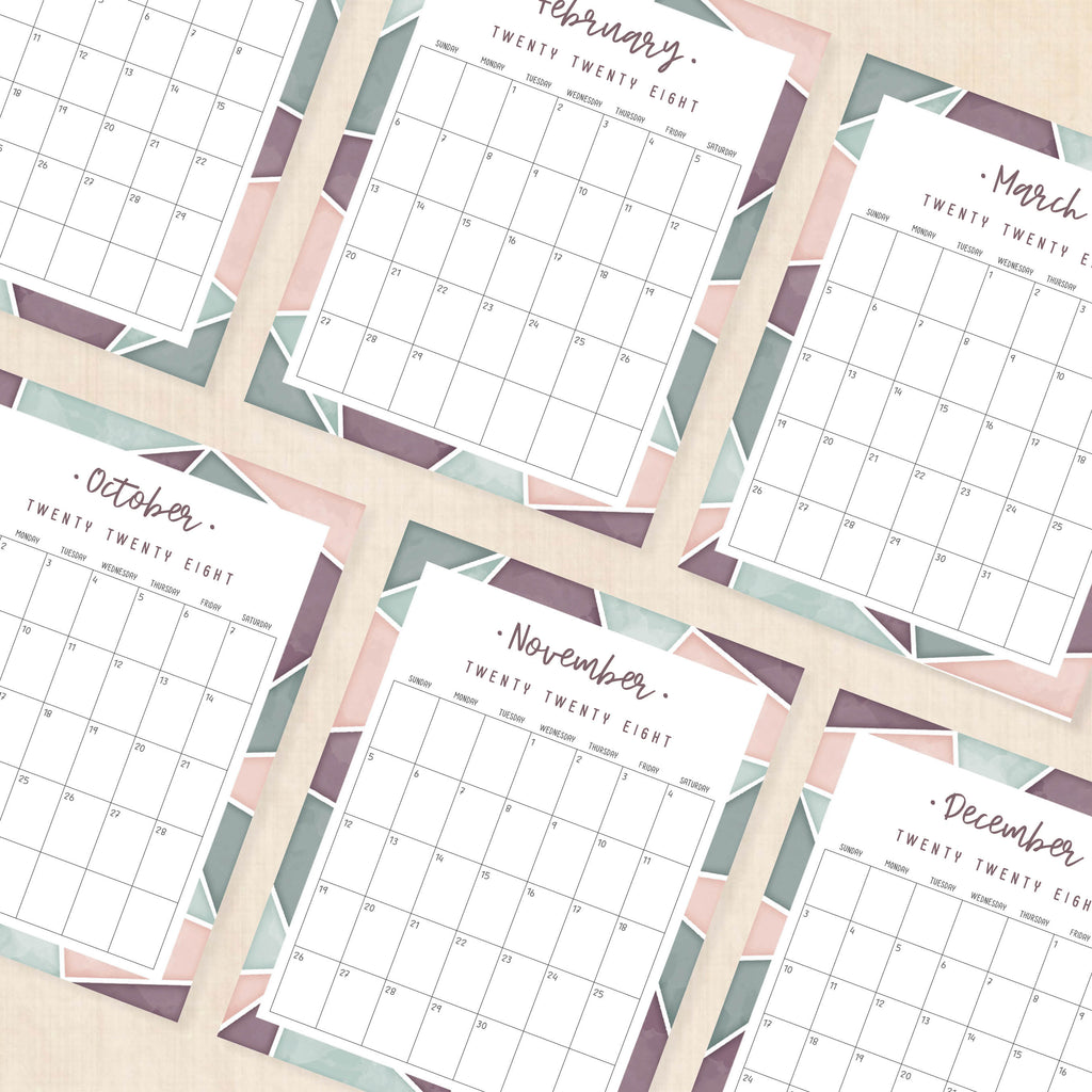 2028 calendar printable