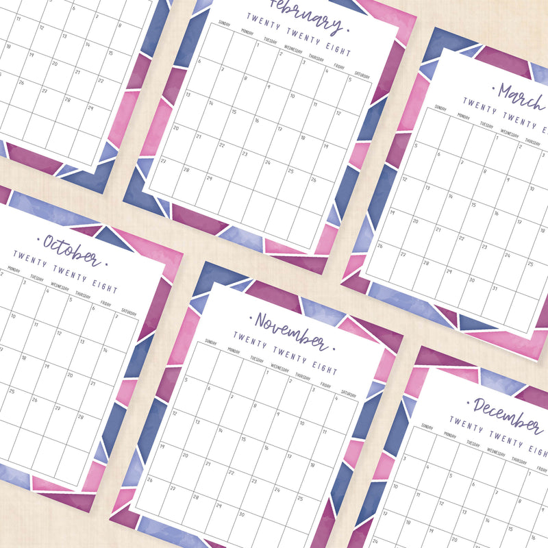 2028 calendar printable
