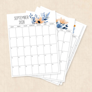 2028 calendar printable