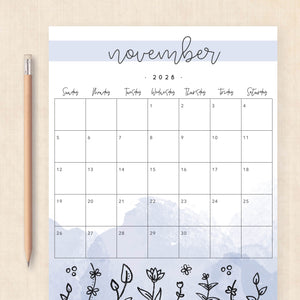 2028 calendar printable