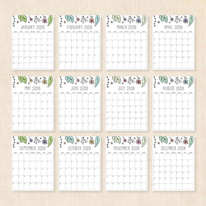 2028 calendar printable