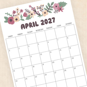 2028 calendar printable